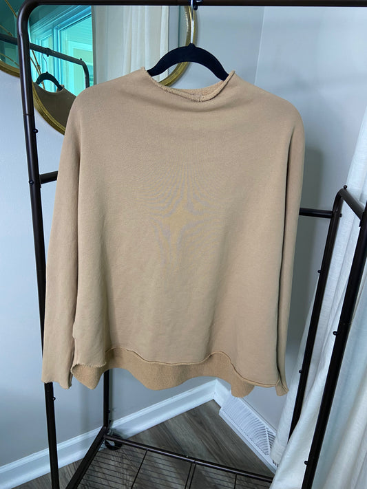 Frank and Eileen Effie Funnel Neck Capelet Sweatshirt size M