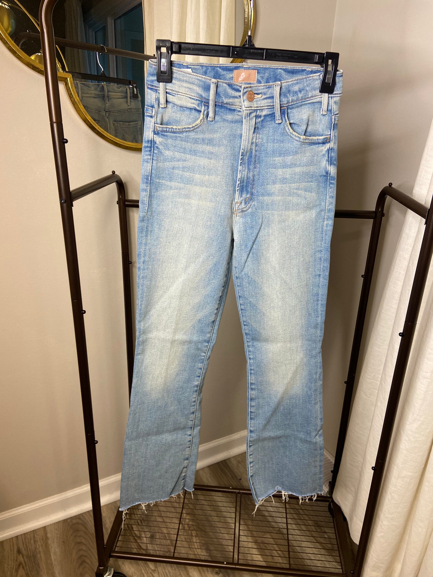 Mother The Hustler Ankle Fray Jeans size 26