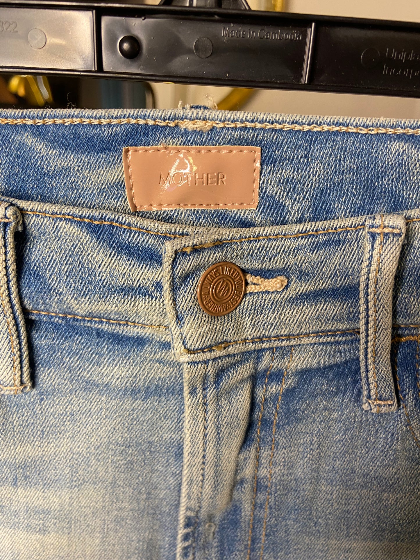 Mother The Hustler Ankle Fray Jeans size 26
