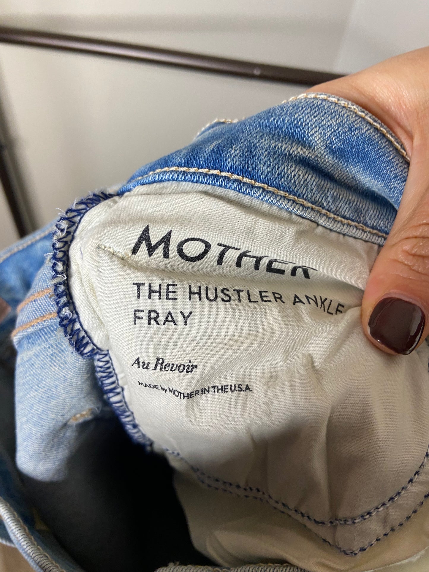 Mother The Hustler Ankle Fray Jeans size 26