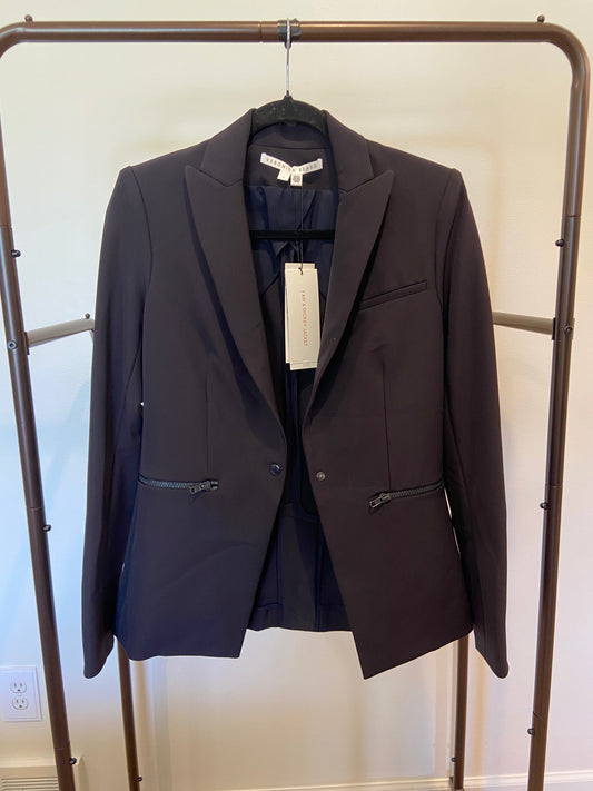 Veronica Beard Scuba Dickey Jacket Navy size 0