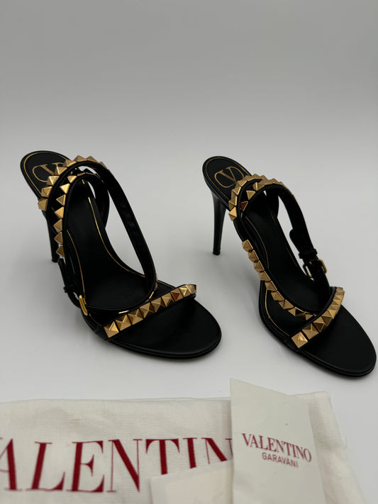 Valentino Rockstud Ankle Strap Heels size 38