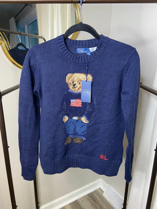 Polo Ralph Lauren Bear Flag Sweater size XS