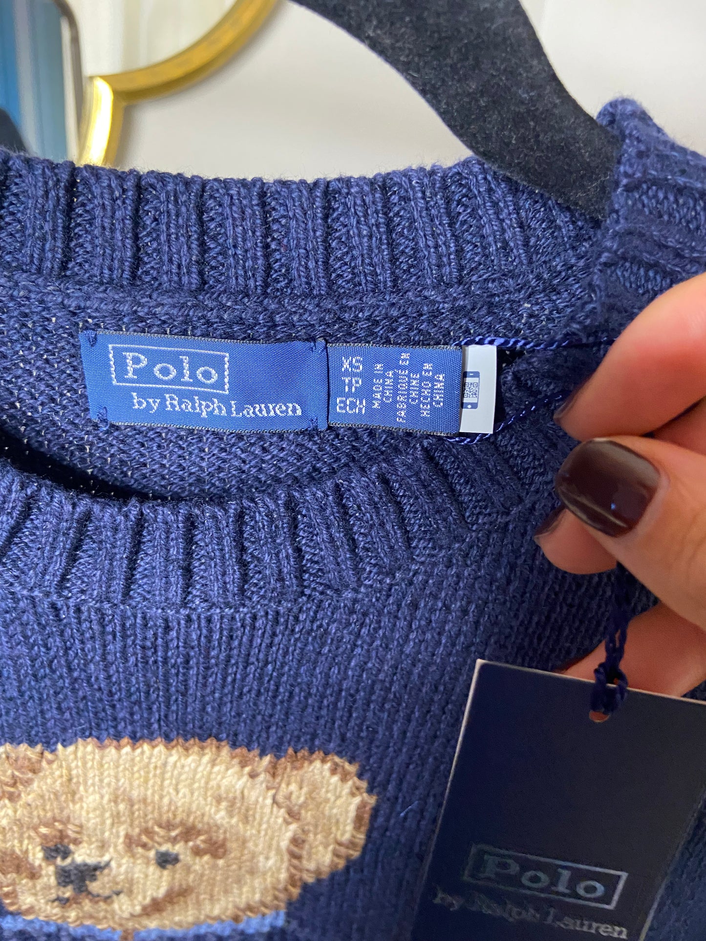 Polo Ralph Lauren Bear Flag Sweater size XS