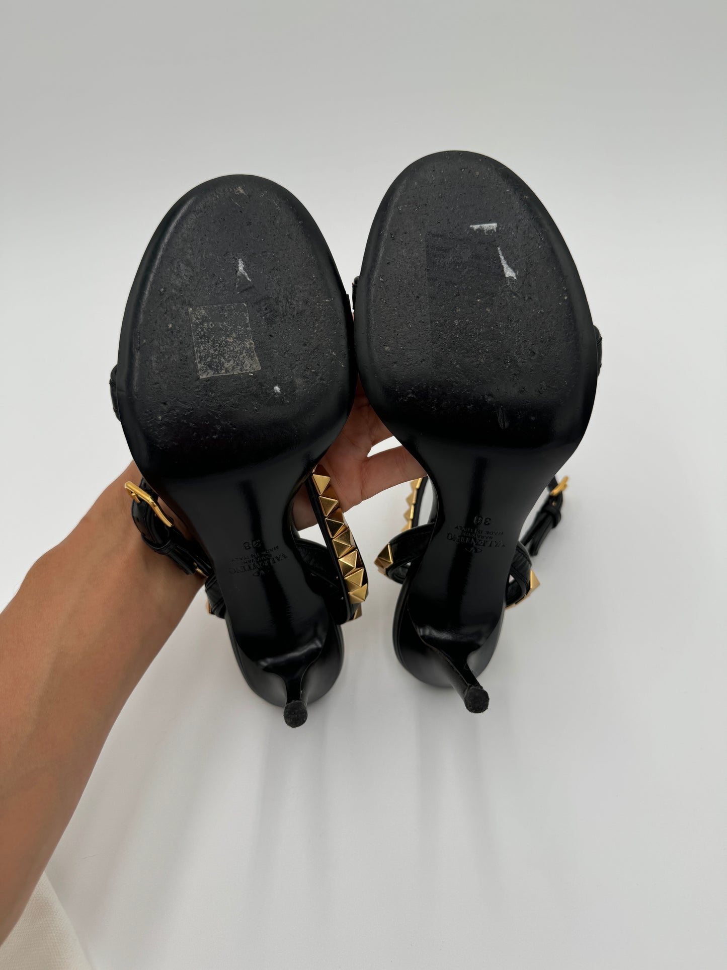 Valentino Rockstud Ankle Strap Heels size 38