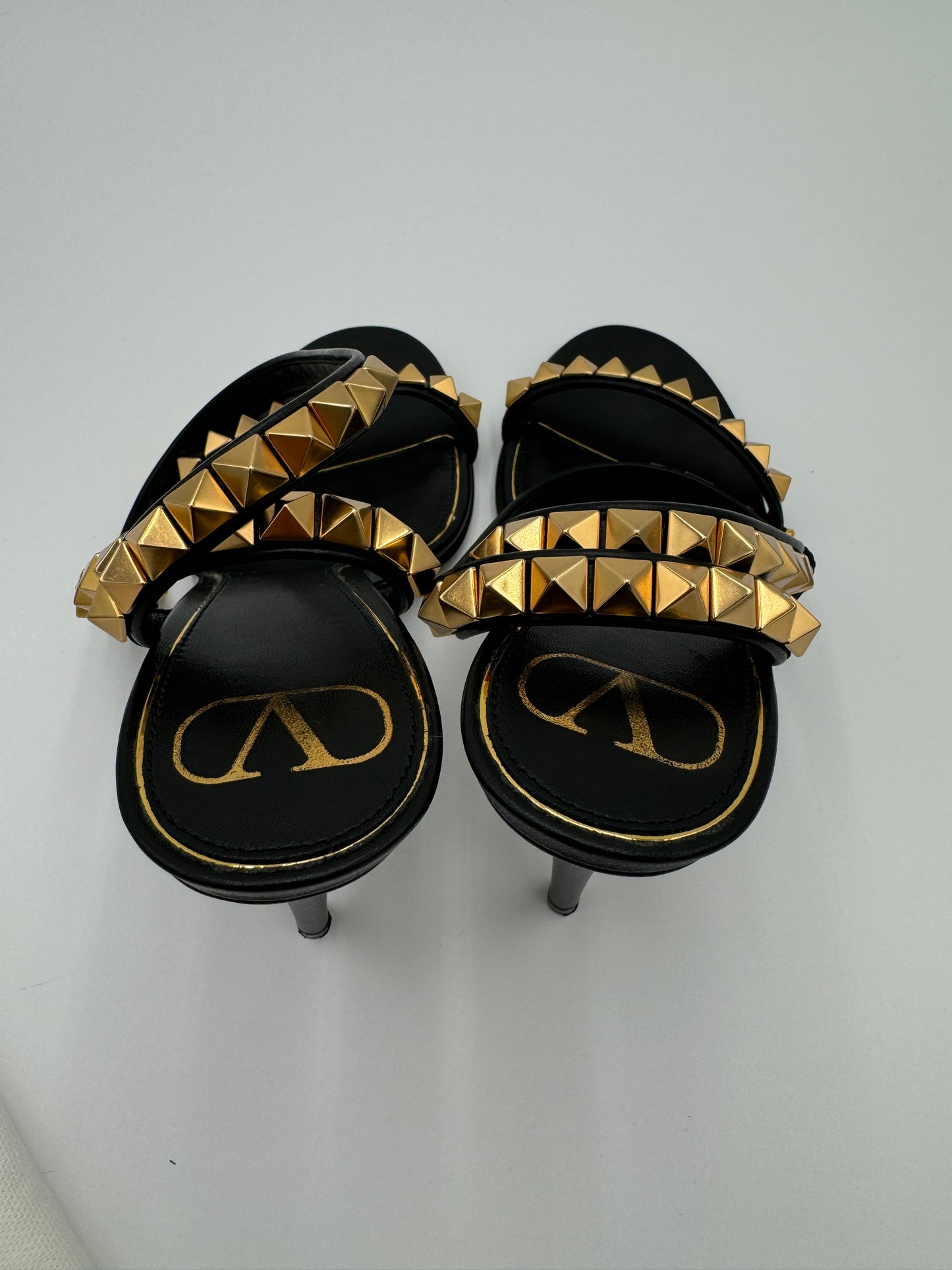 Valentino Rockstud Ankle Strap Heels size 38