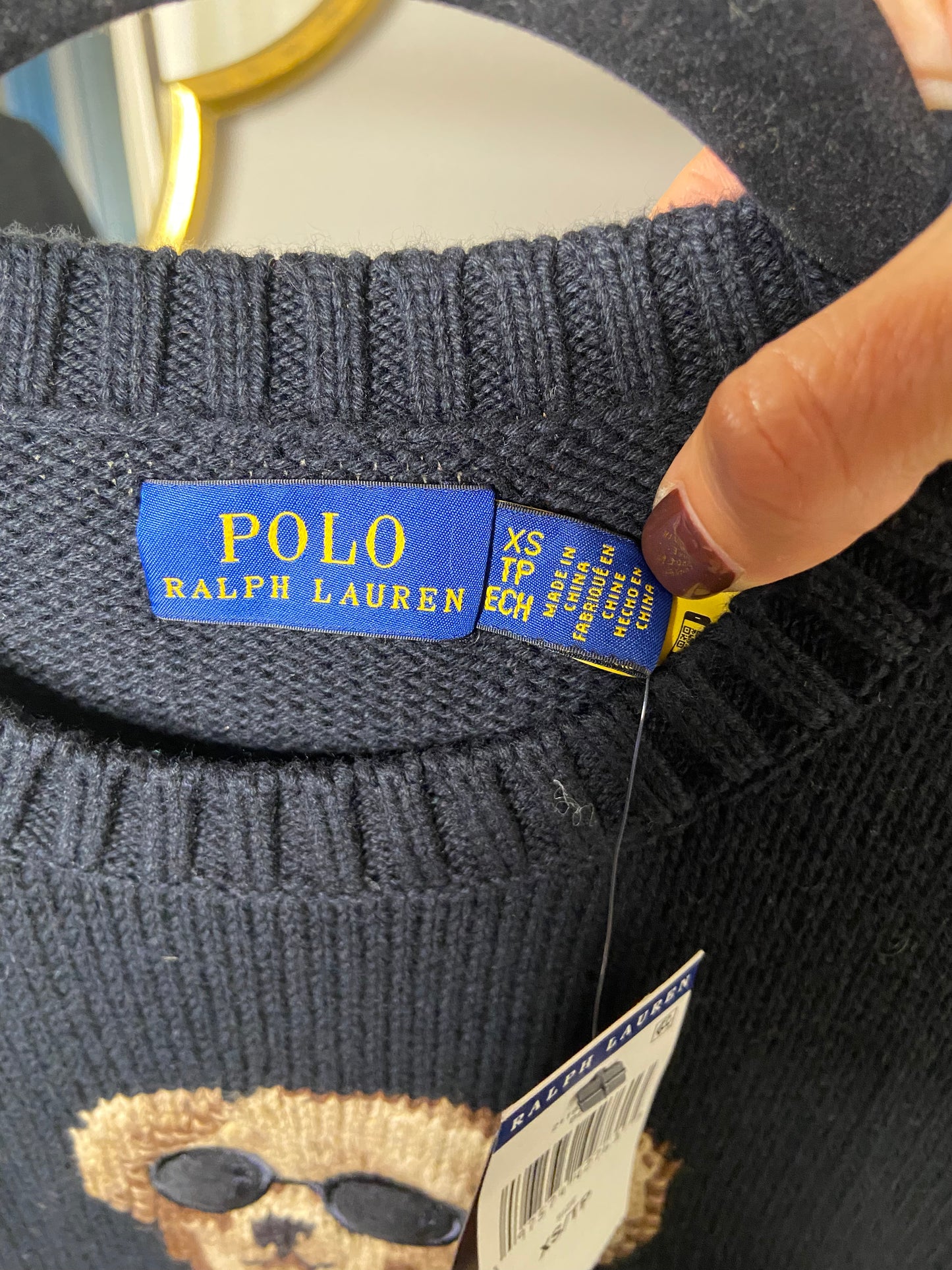 Polo Ralph Lauren Bear Sweater size XS