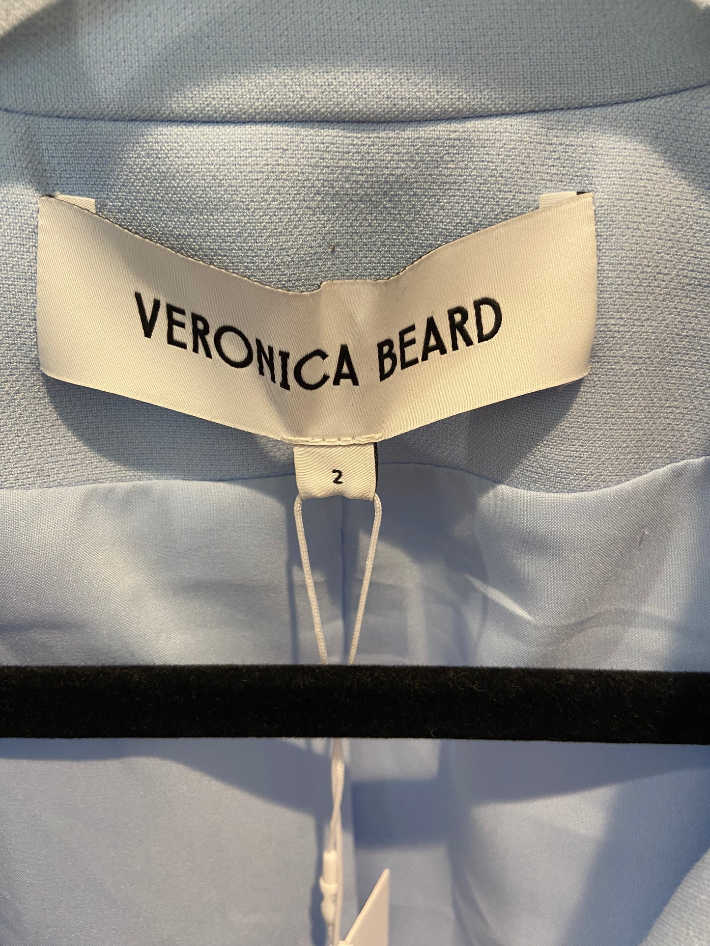 Veronica Beard Miller Dickey Jacket Blazer Ice Blue size 2