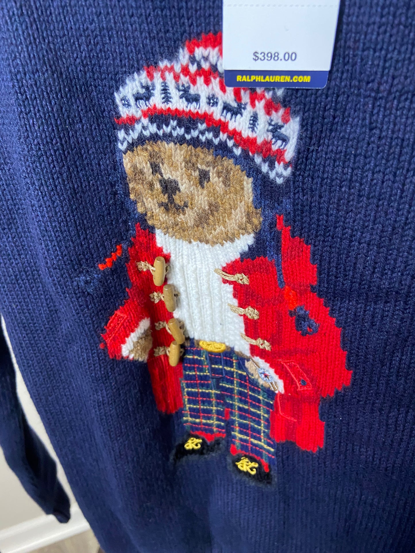 Polo Ralph Lauren Winter Bear Sweater size S MEN'S