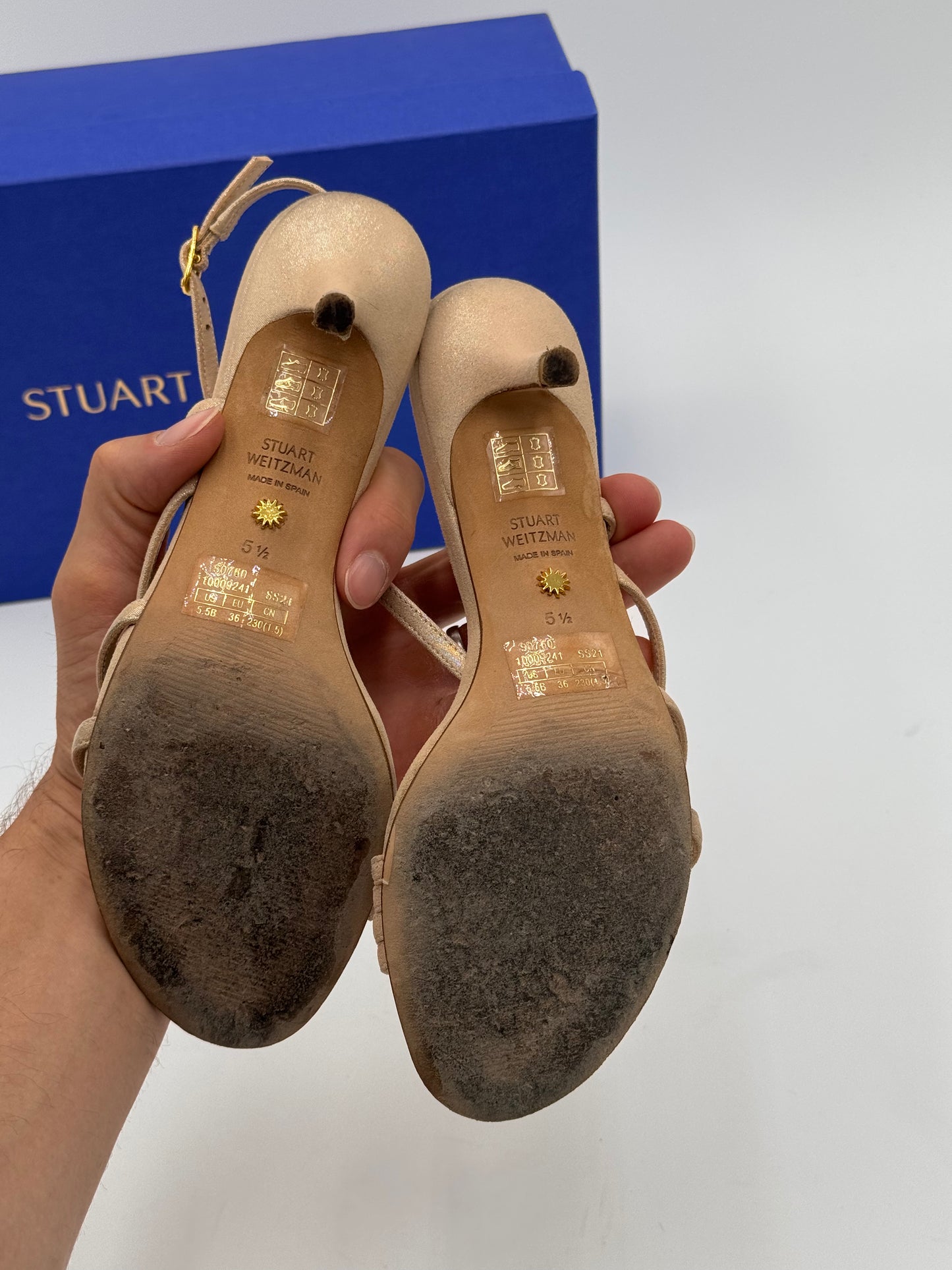 Stuart Weitzman The Melodie 75 Sandal Shoes size 5.5