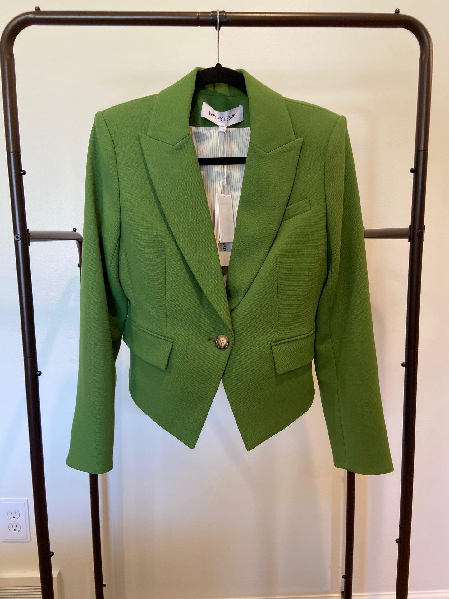 Veronica Beard Hosanna Dickey Jacket in Lemongrass size 6