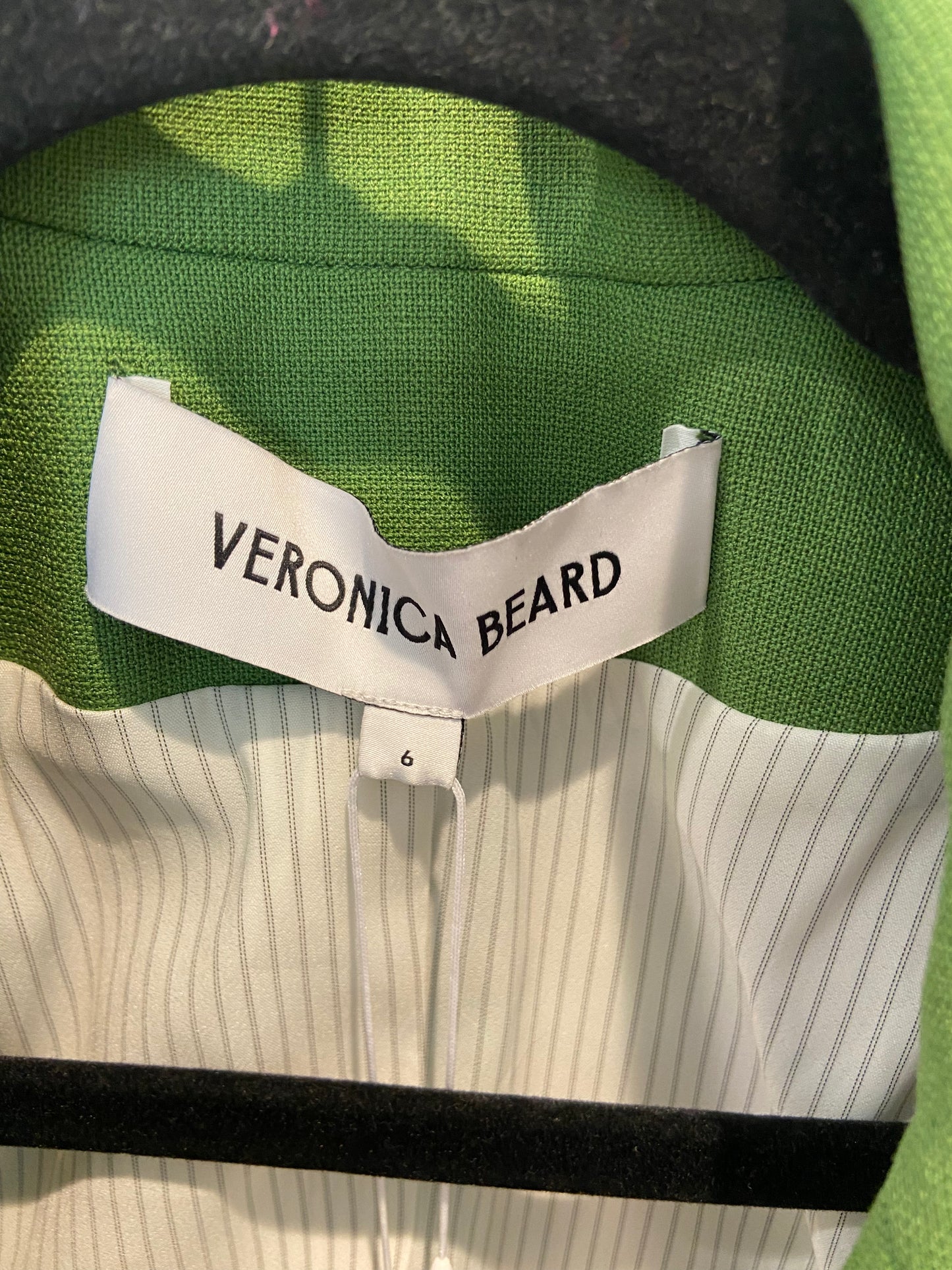 Veronica Beard Hosanna Dickey Jacket in Lemongrass size 6