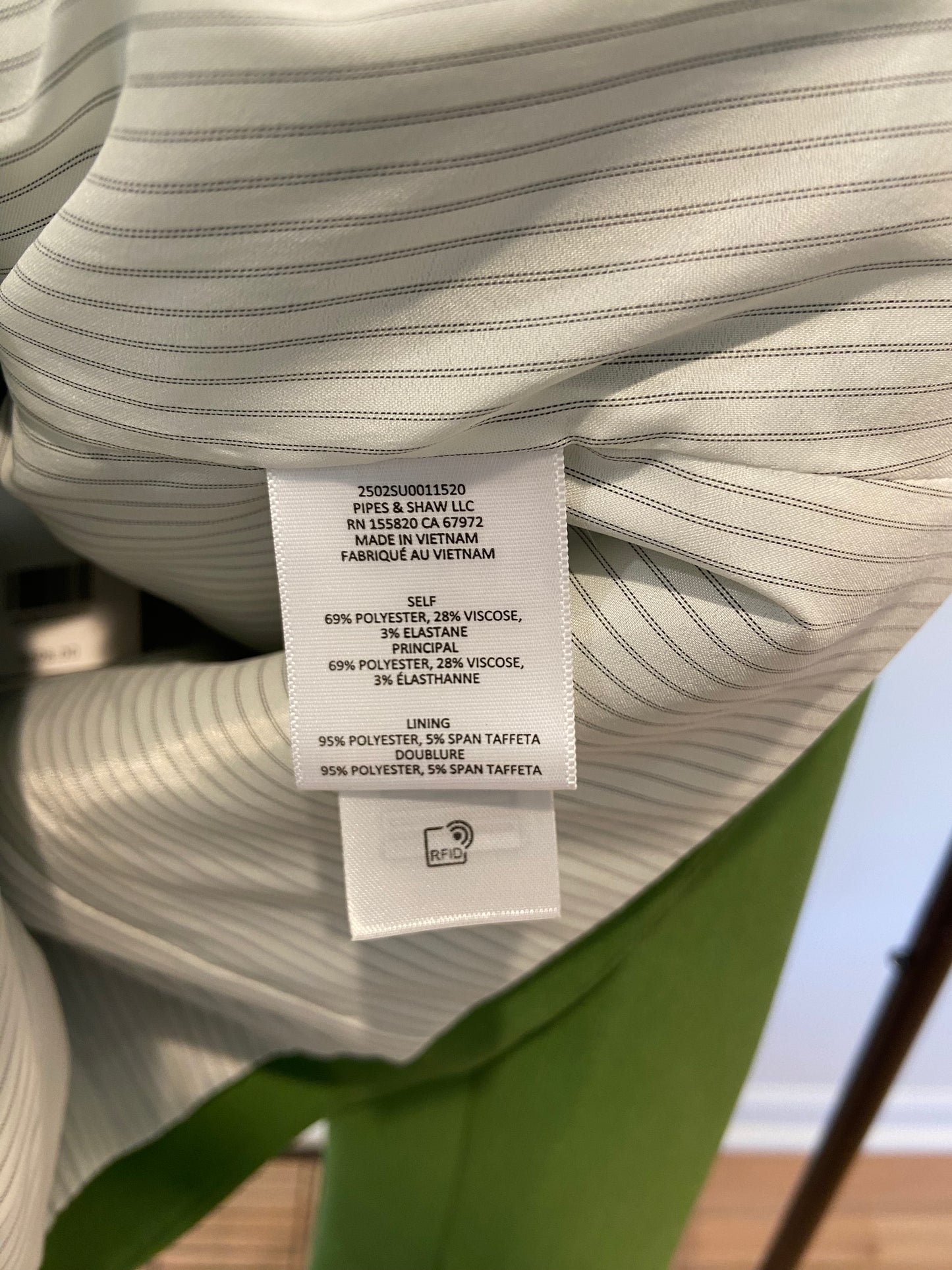 Veronica Beard Hosanna Dickey Jacket in Lemongrass size 6