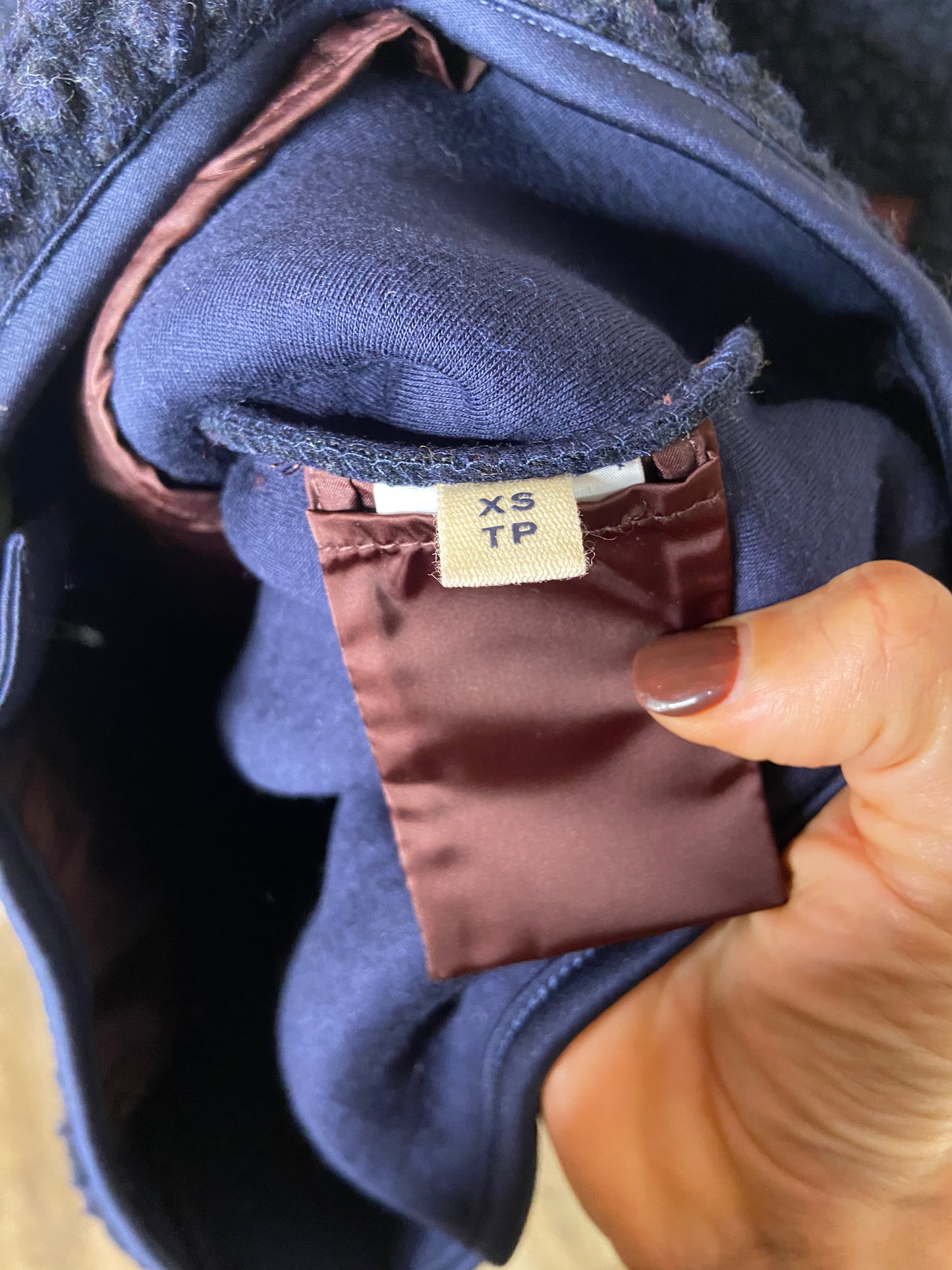 Tory Burch Sherpa Fleece Vest size XS
