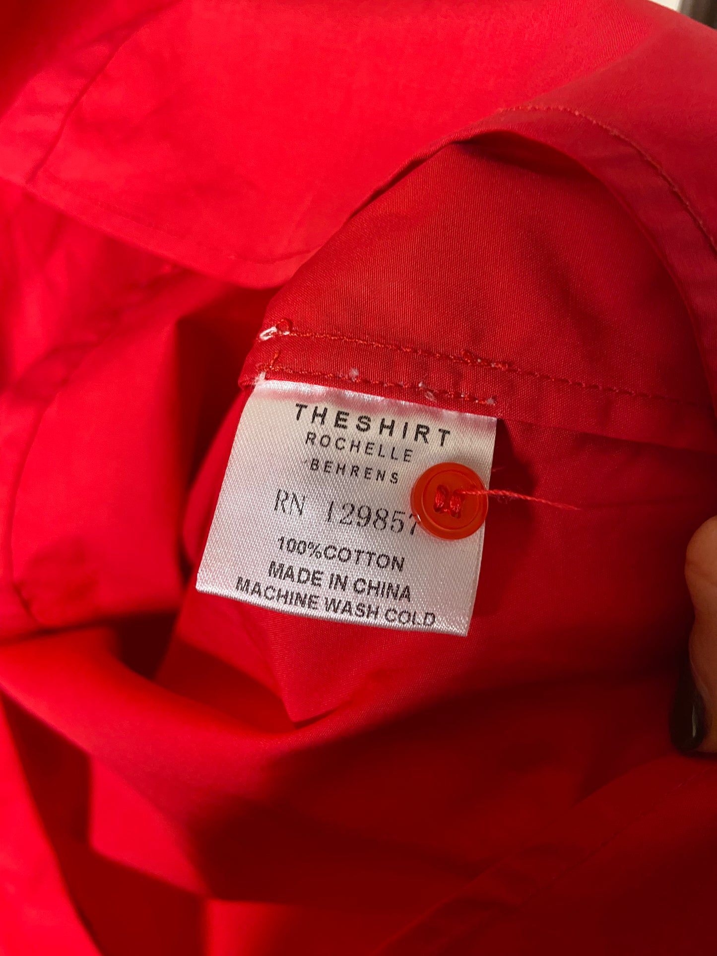 Rochelle Behrens Red Bara with Rhinestone Sleeves size