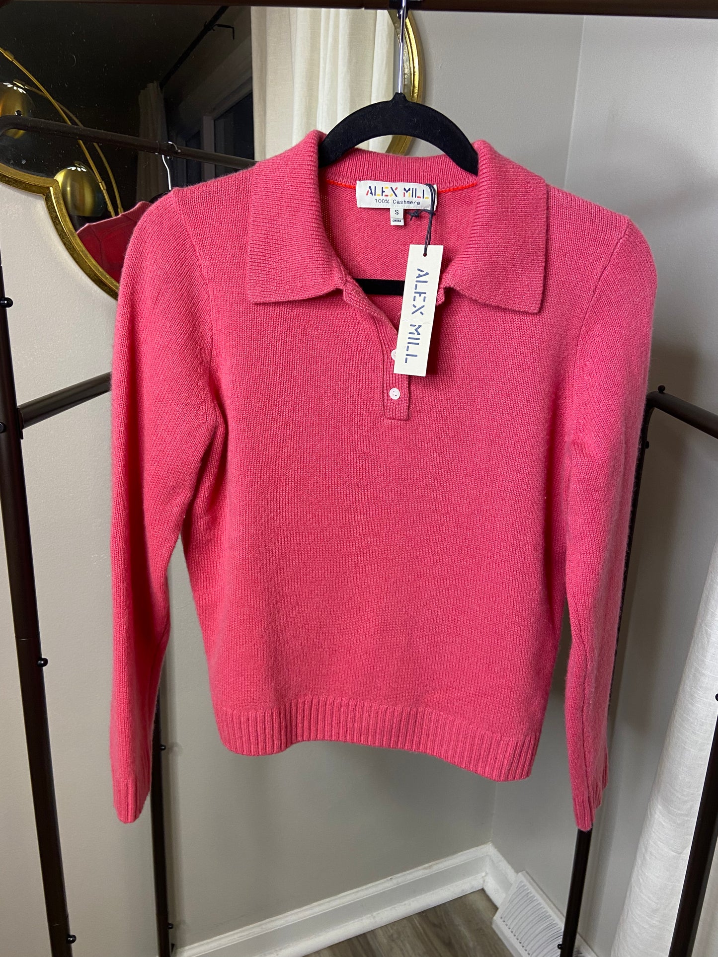 Alex Mill Alice Polo Cashmere Sweater size S