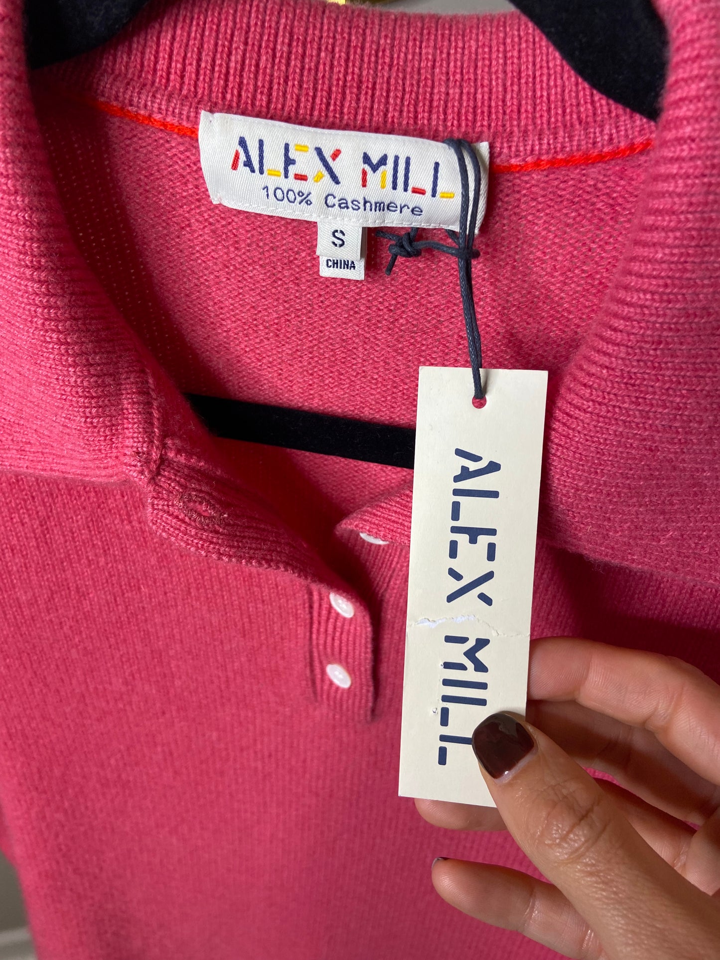 Alex Mill Alice Polo Cashmere Sweater size S