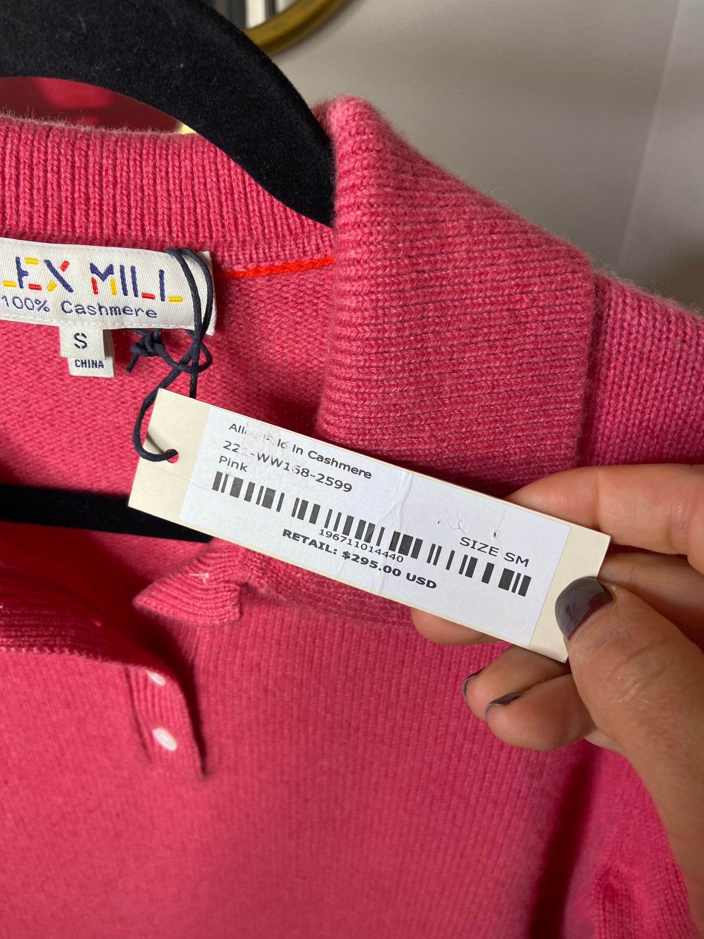 Alex Mill Alice Polo Cashmere Sweater size S