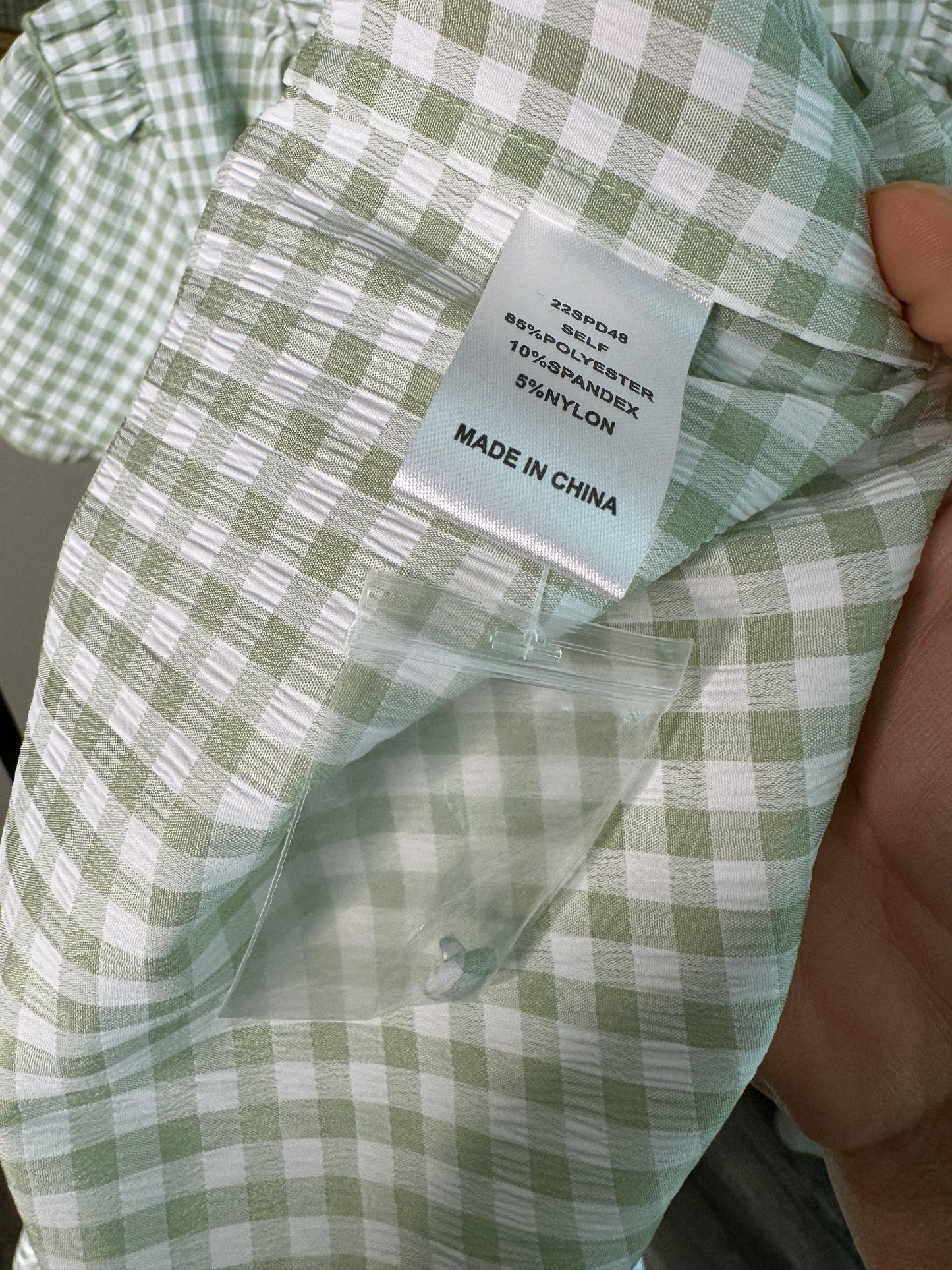 Hunter Bell Matthews Gingham Midi Dress size S