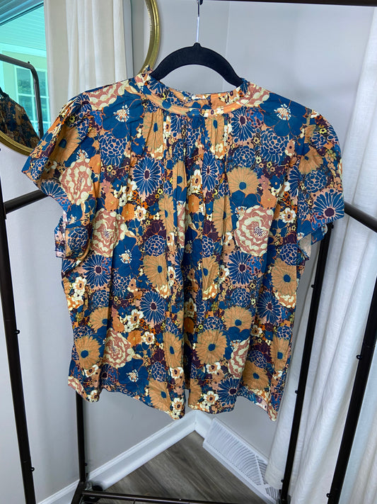 Trovata Birds of Paradis Carla Blouse size M