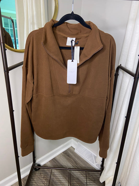 Varley Timberley Half Zip Midlayer Sweatshirt size L