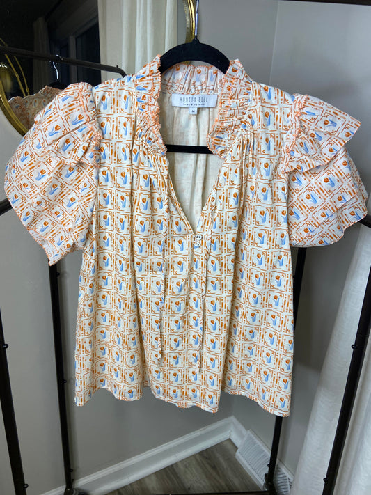 Hunter Bell Millie Tulip Top size M