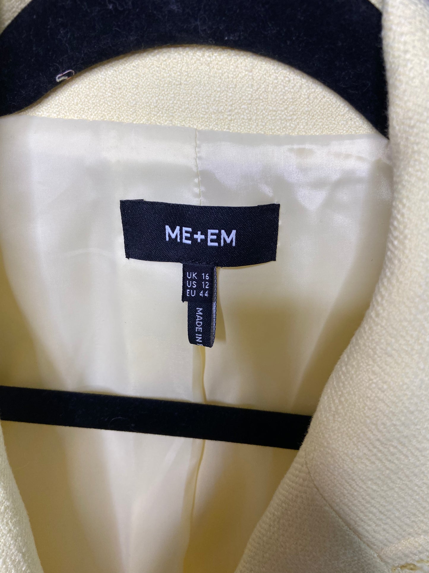 ME+EM Textured Cotton-Blend Crop Jacket size 12
