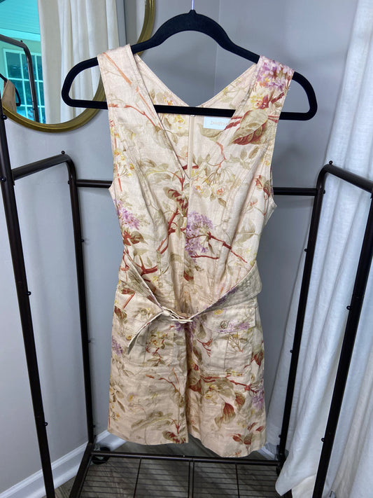 Zimmermann Sabotage Safari Mini Linen Dress size US 6