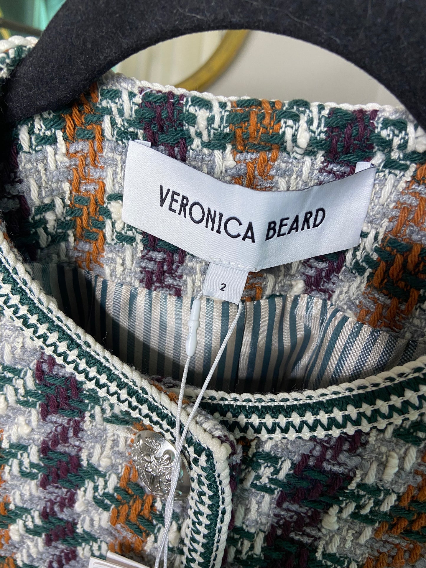 Veronica Beard Alessia Tweed Jacket size 2