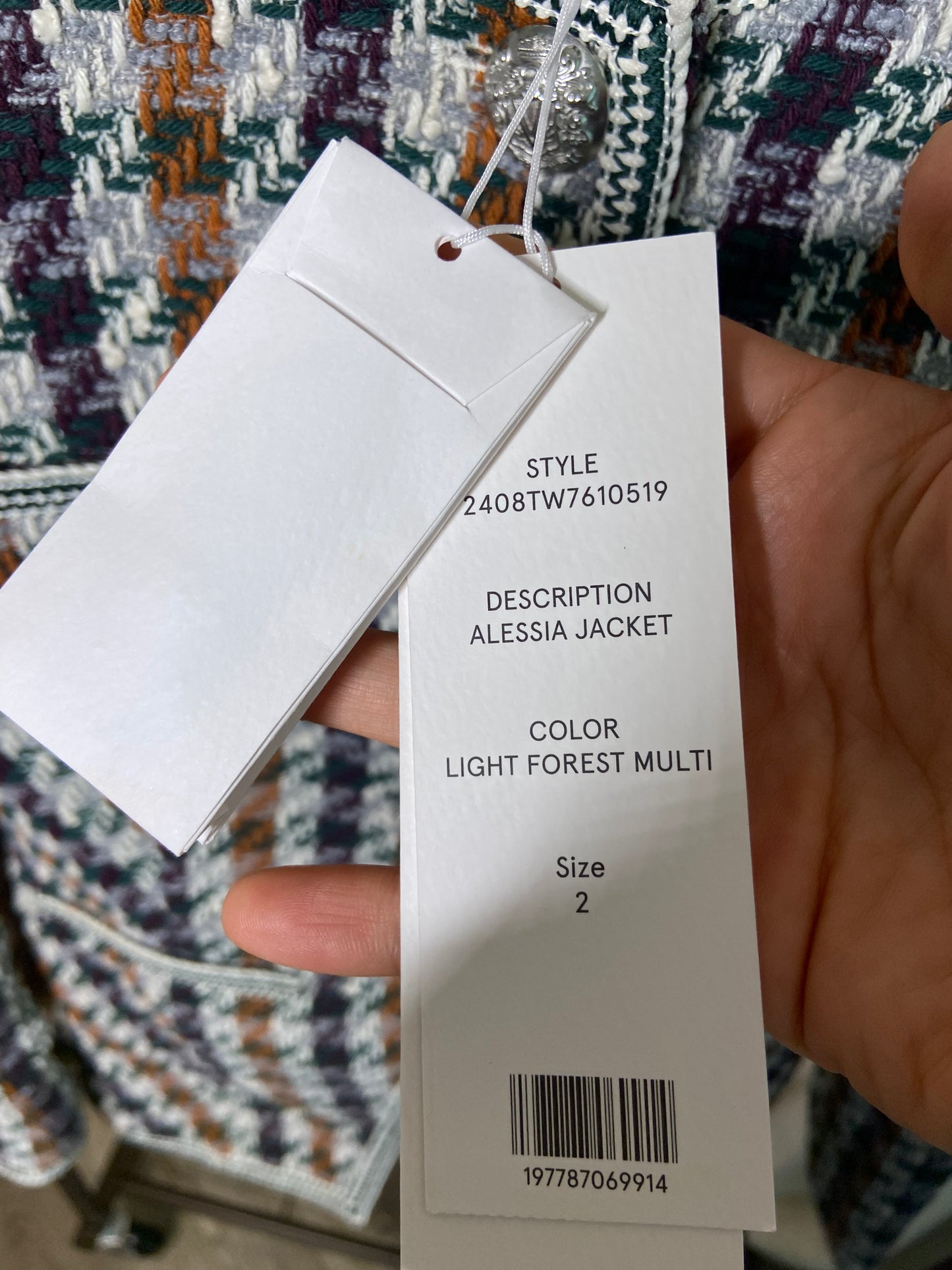 Veronica Beard Alessia Tweed Jacket size 2