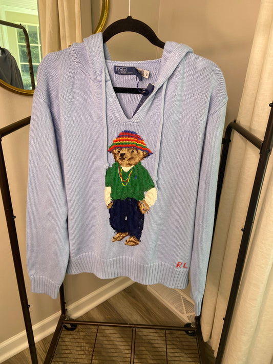 Polo Ralph Lauren Hooded Bear Sweater size L
