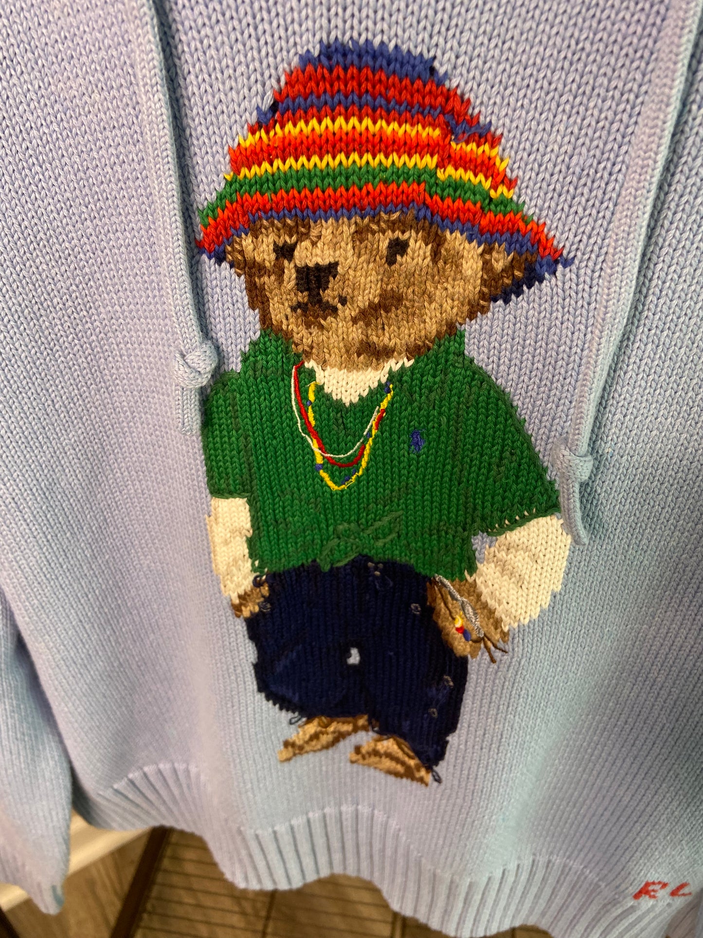 Polo Ralph Lauren Hooded Bear Sweater size L