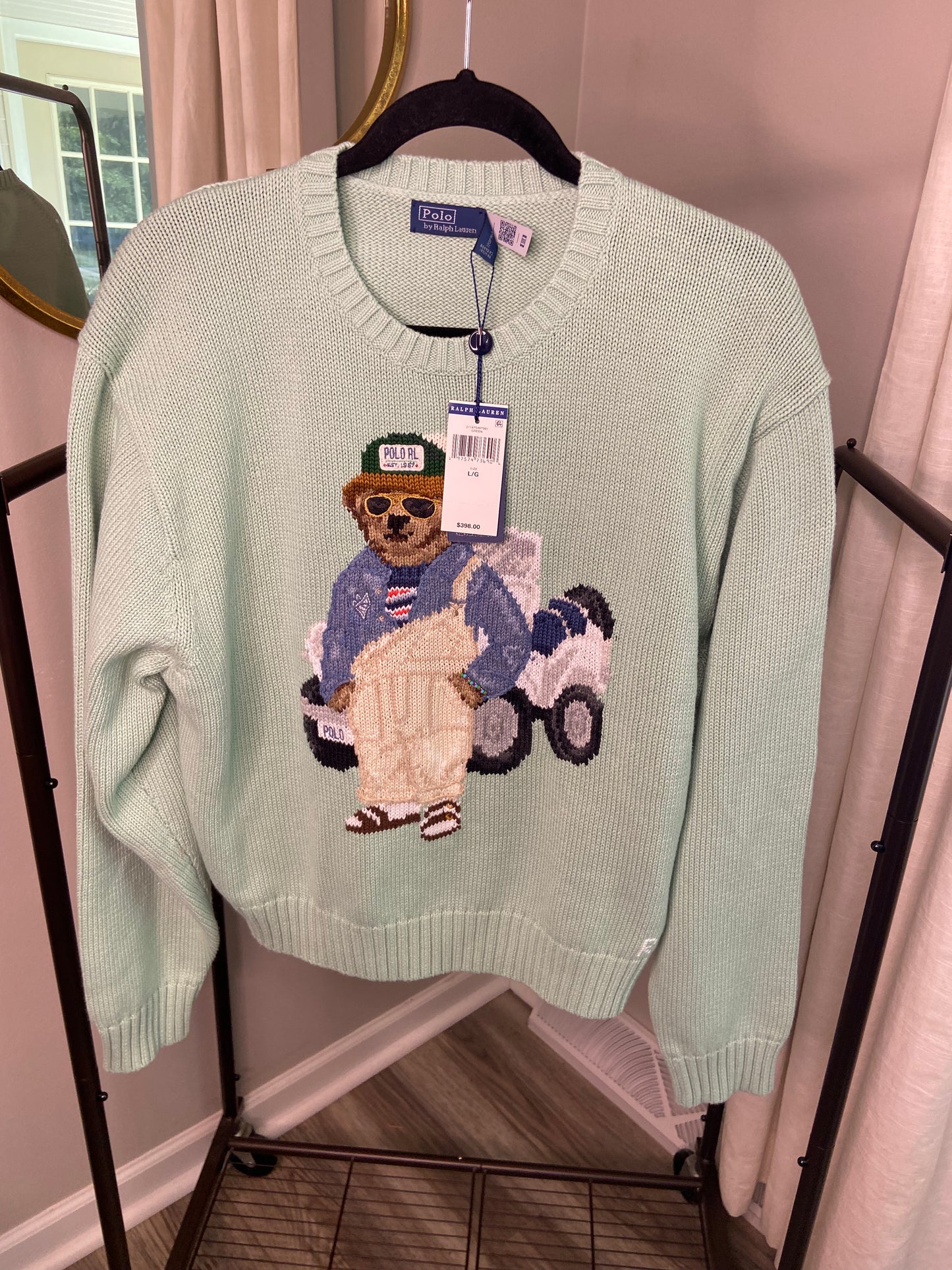 Polo Ralph Lauren Jeep Bear Sweater size L
