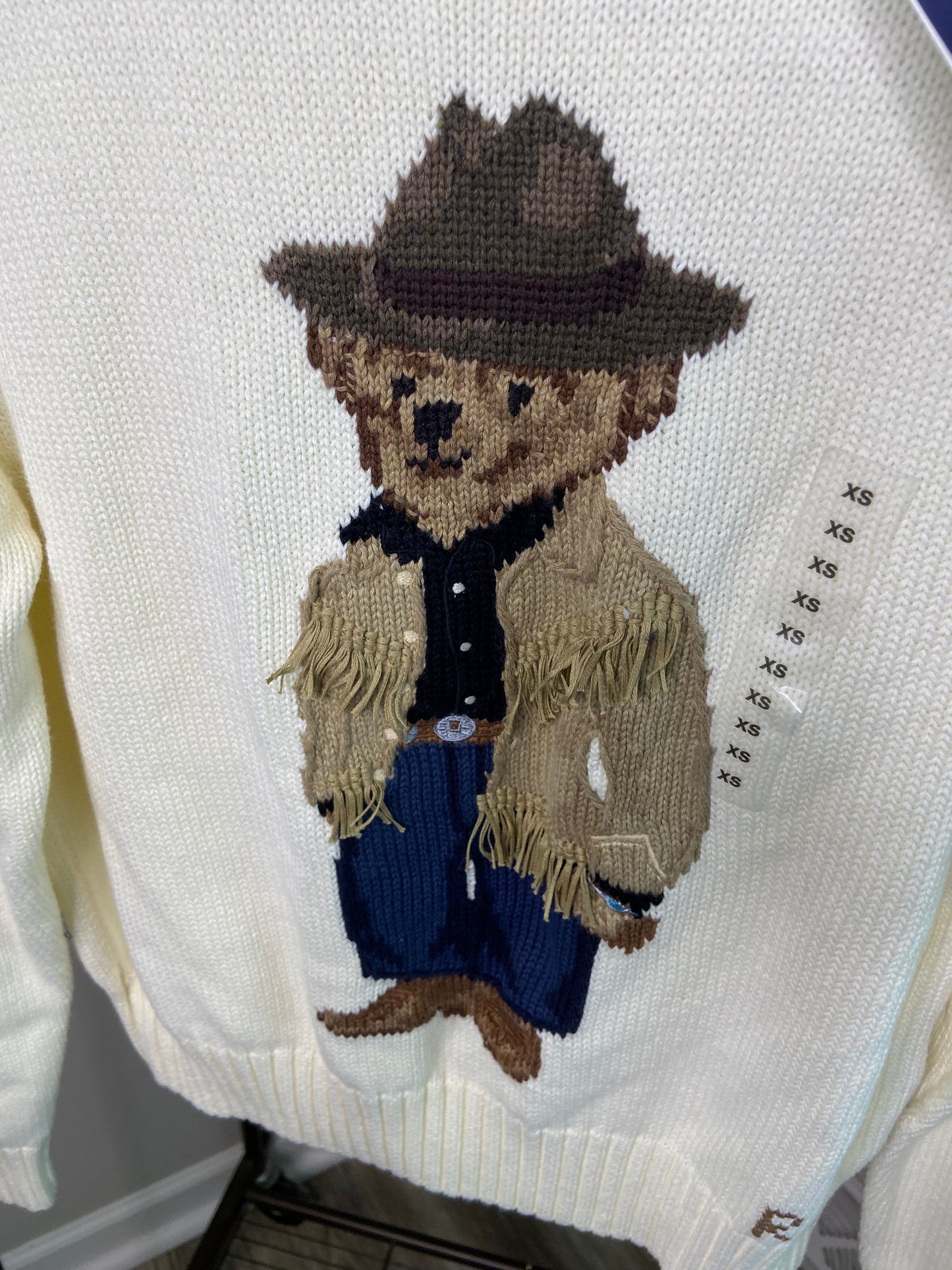 Polo Ralph Lauren Western Bear Sweater size XS