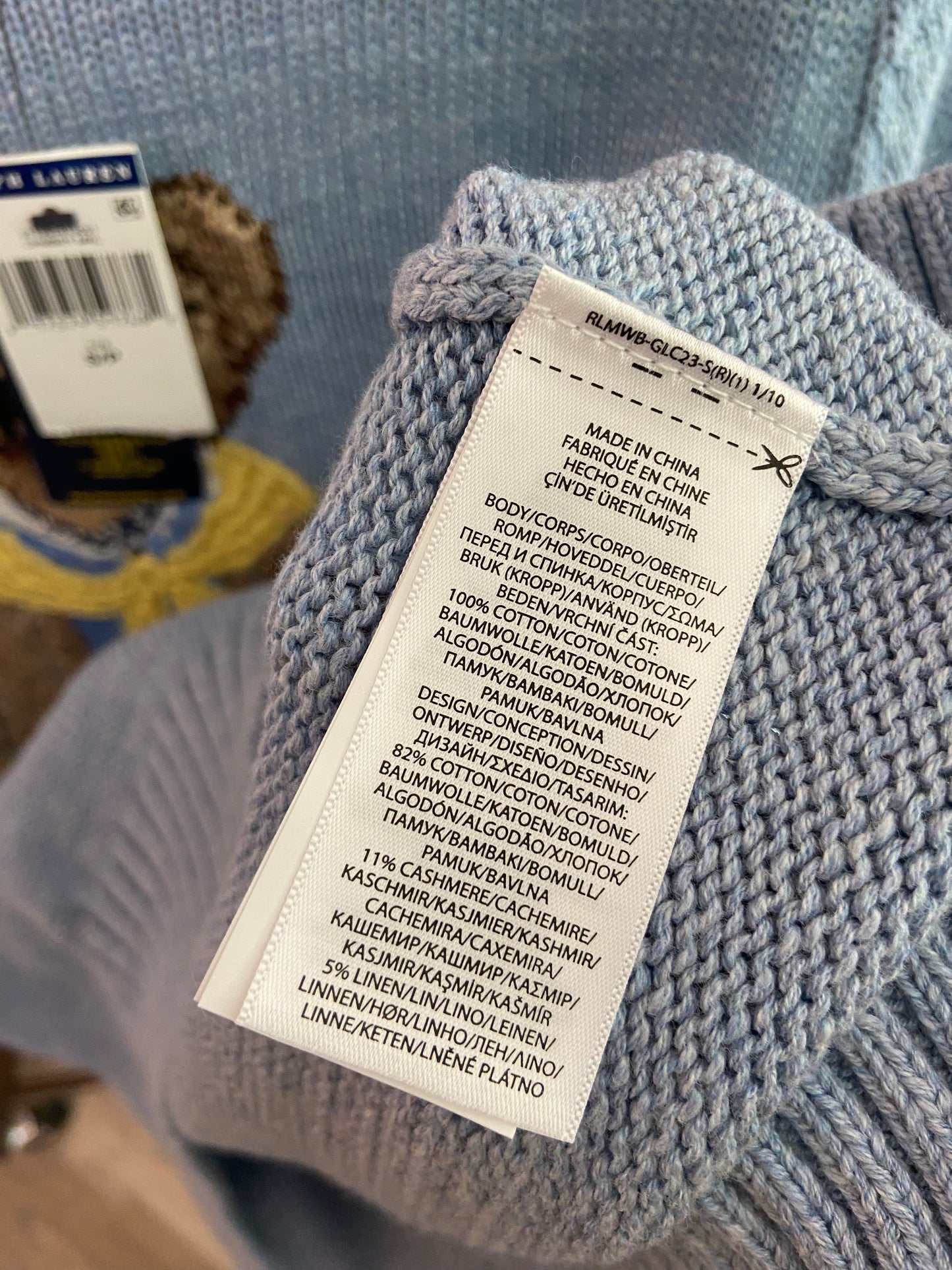 Polo Ralph Lauren Bear Sweater size S