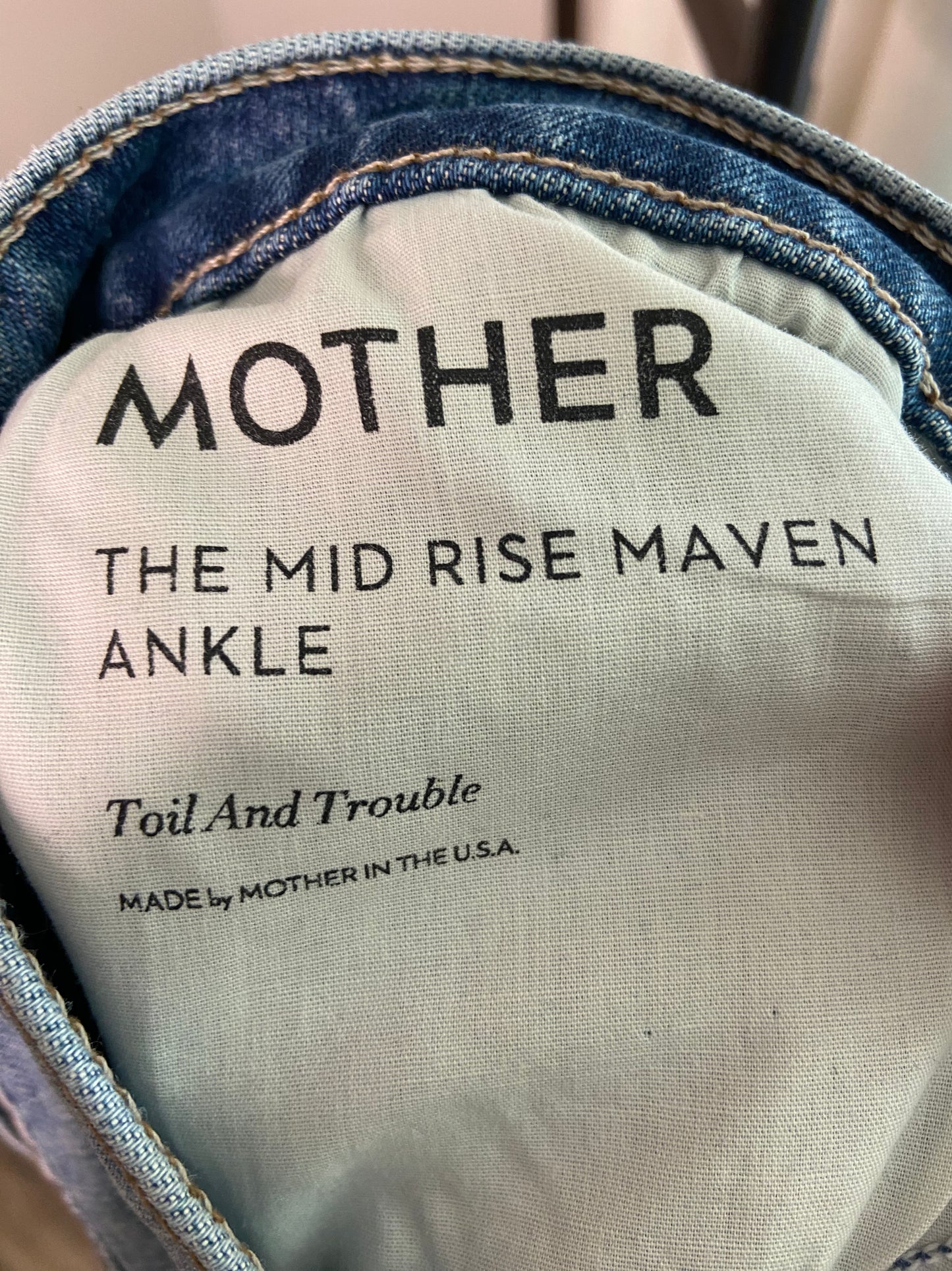 Mother The Mid Rise Maven Ankle Jeans size 30