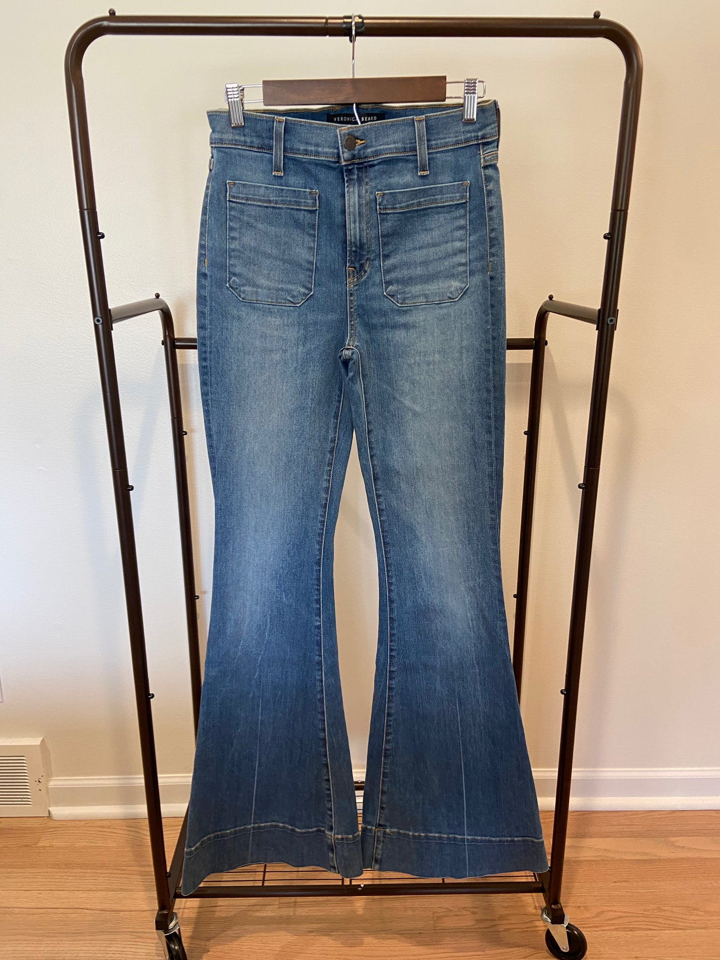 Veronica Beard Sheridan Exaggerated Flare High Rise Jeans size 29