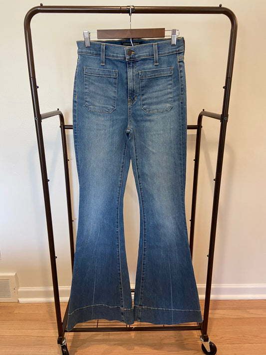 Veronica Beard Sheridan Exaggerated Flare High Rise Jeans size 29