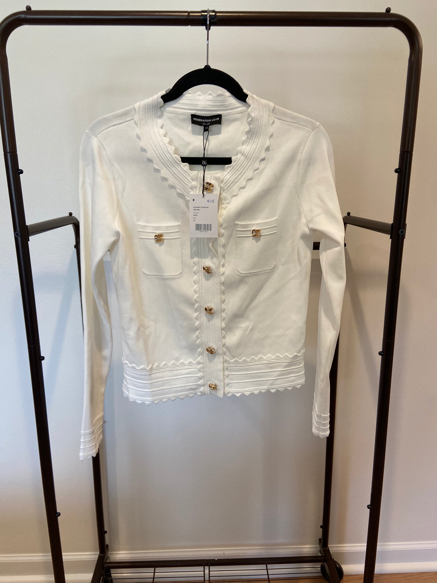 Generation Love Blossom Cardigan in White size XS