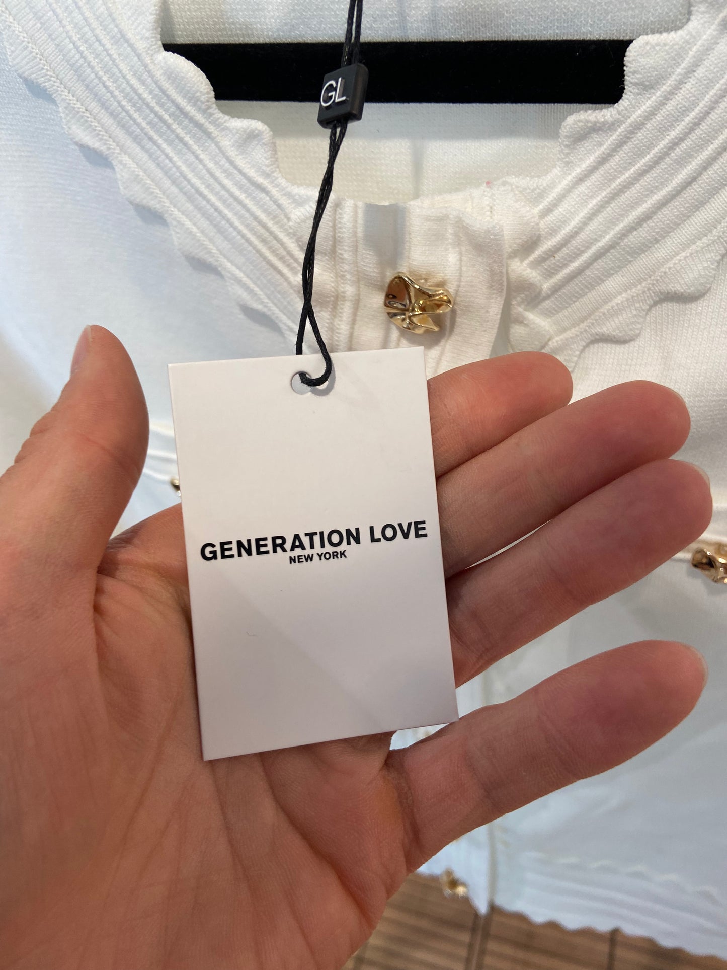 Generation Love Blossom Cardigan in White size XS