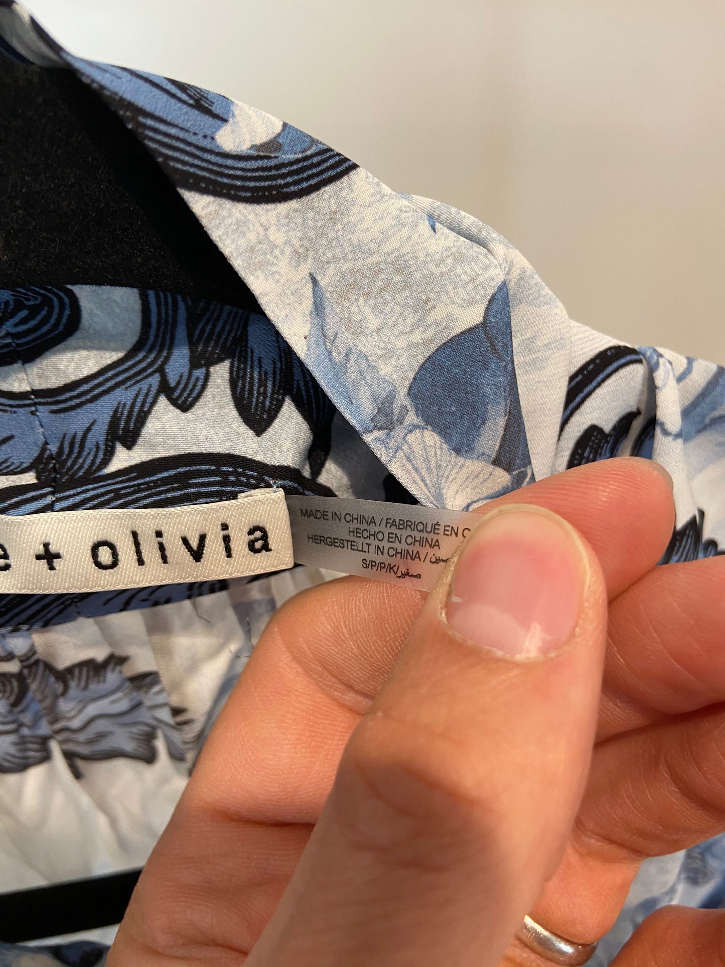 Alice and Olivia Brentley Blouse in Blue size S