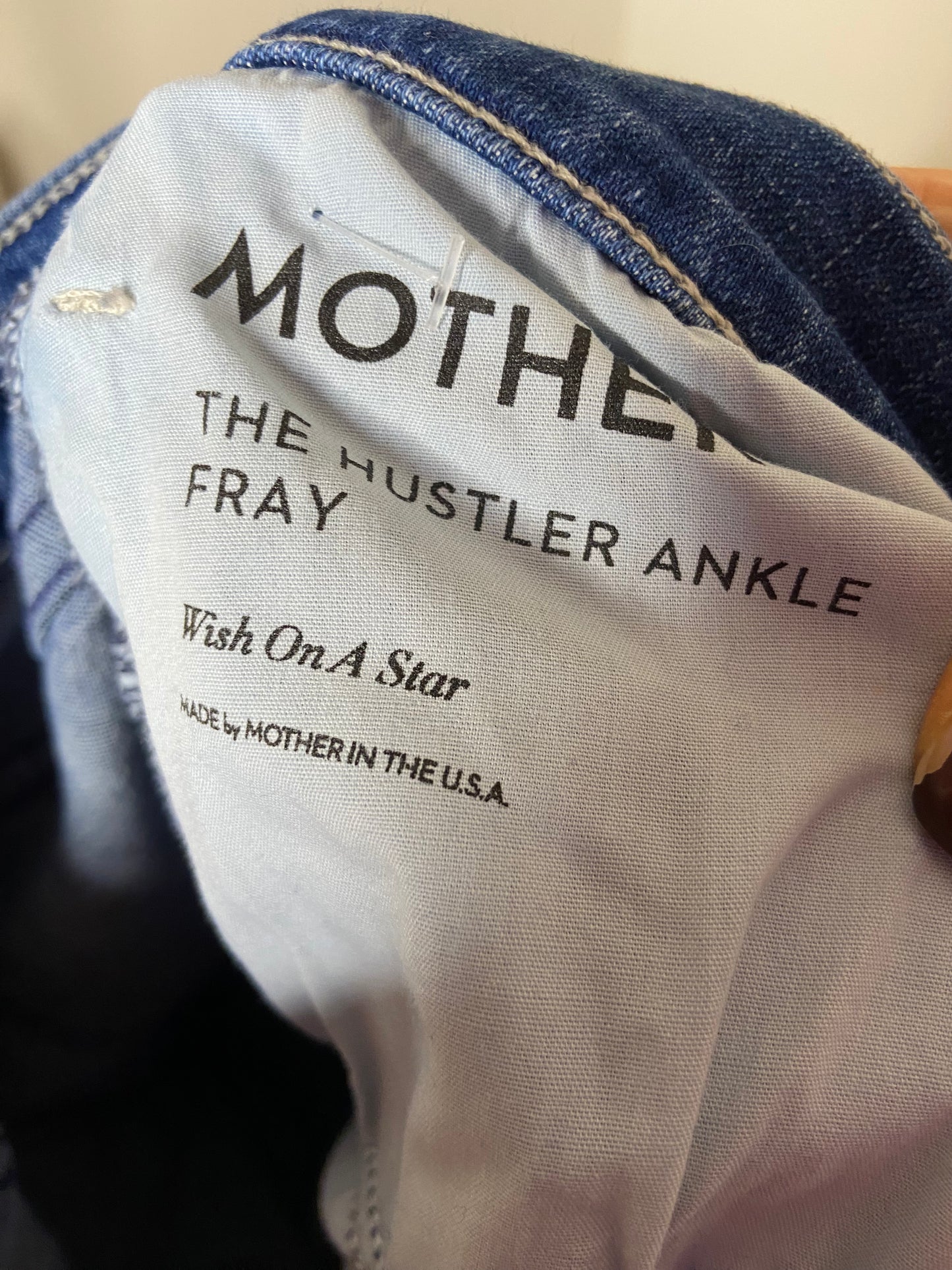 Mother The Hustler Ankle Fray Jeans size 30