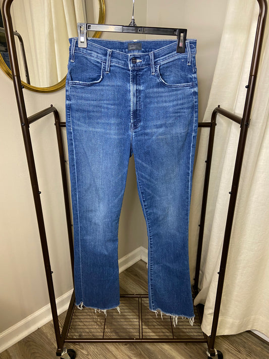 Mother The Hustler Ankle Fray Jeans size 30