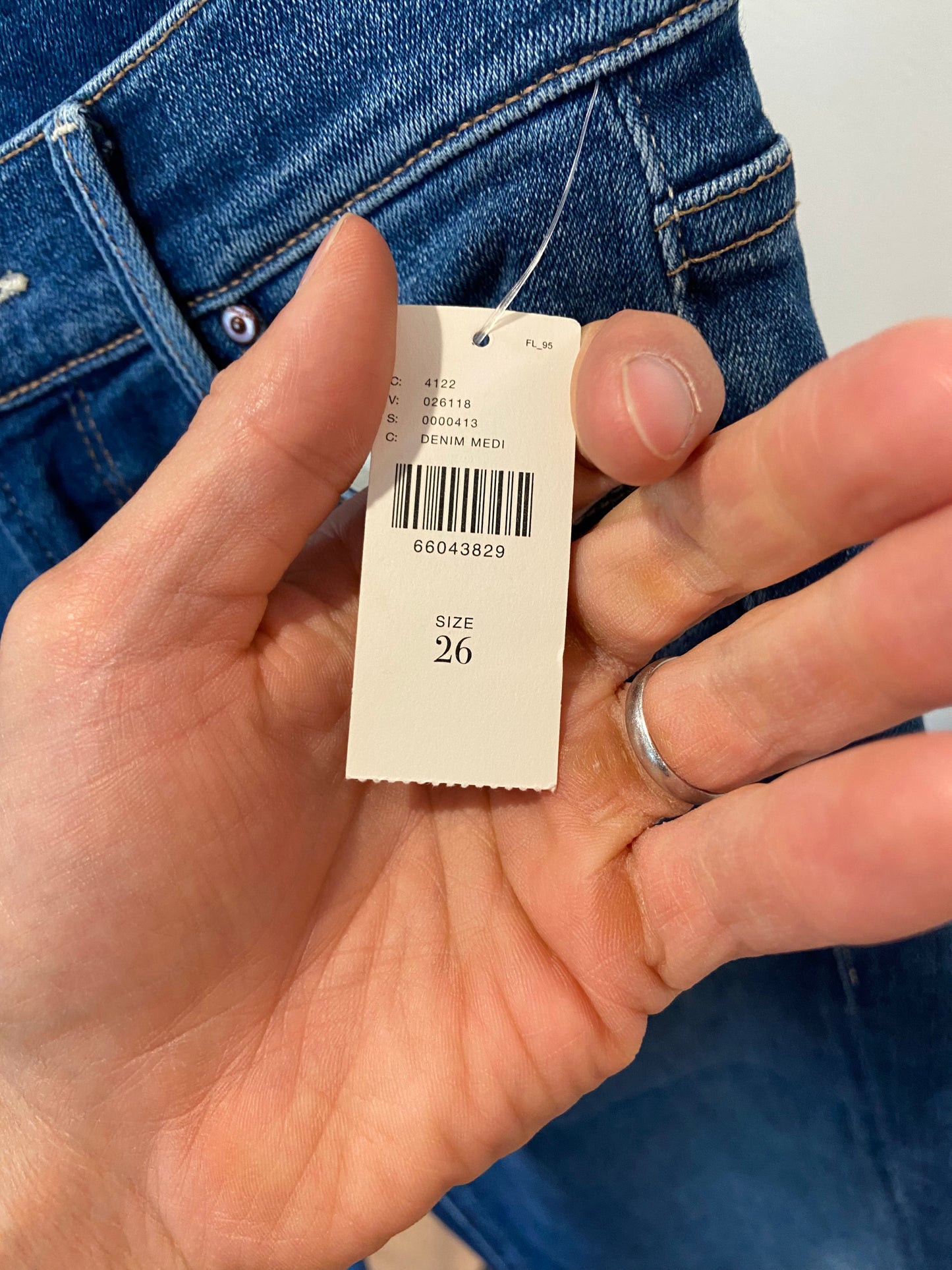 Mother The Midrise Dazzler Ankle in Satisfaction Guaranteed Wash size 26