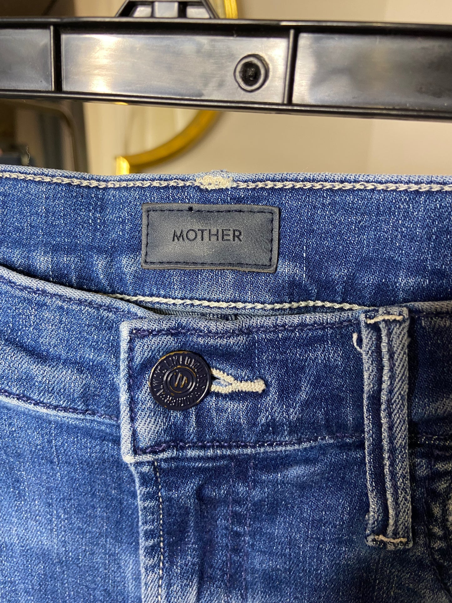 Mother The Hustler Ankle Fray Jeans size 30