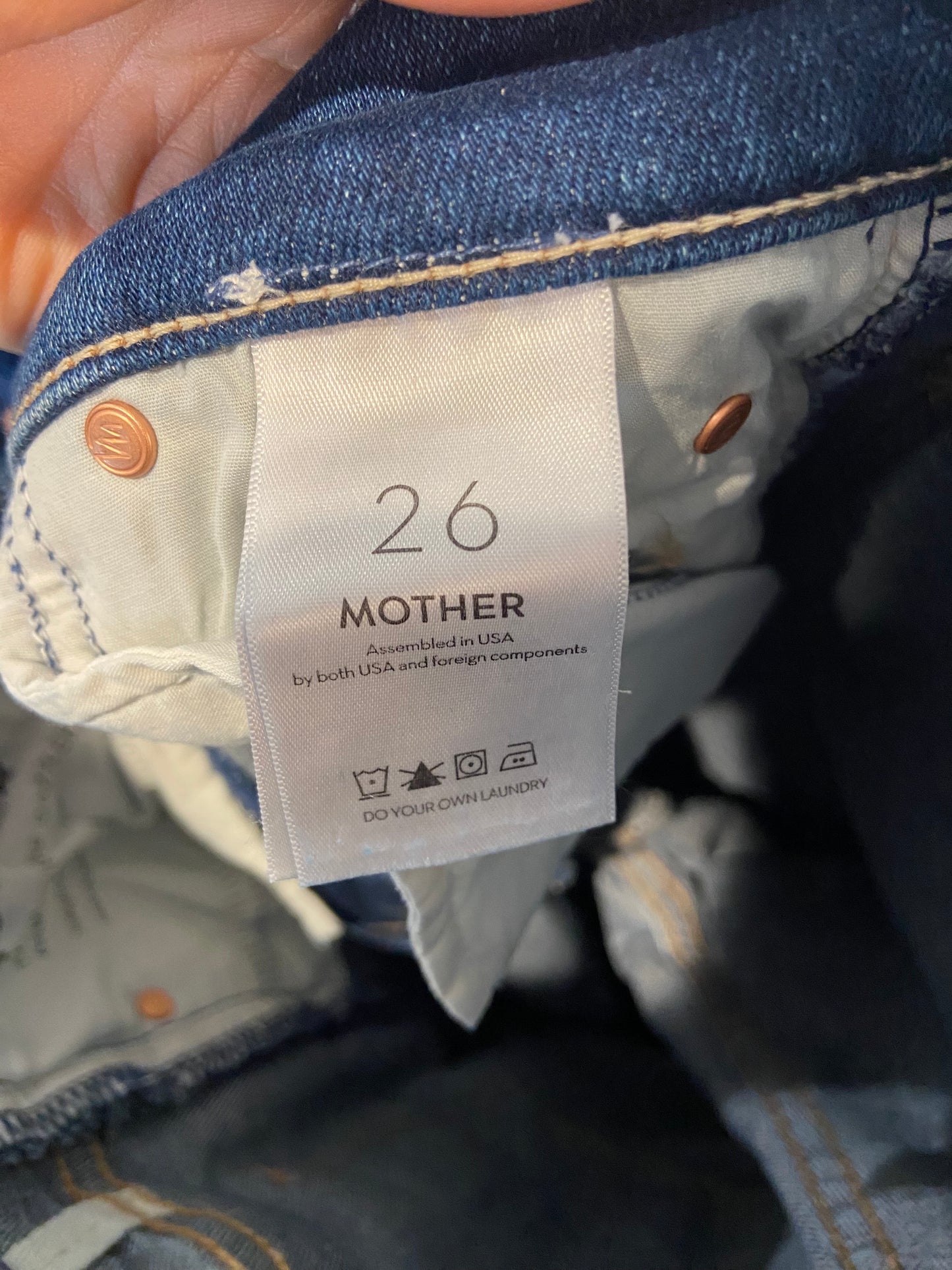 Mother The Midrise Dazzler Ankle in Satisfaction Guaranteed Wash size 26