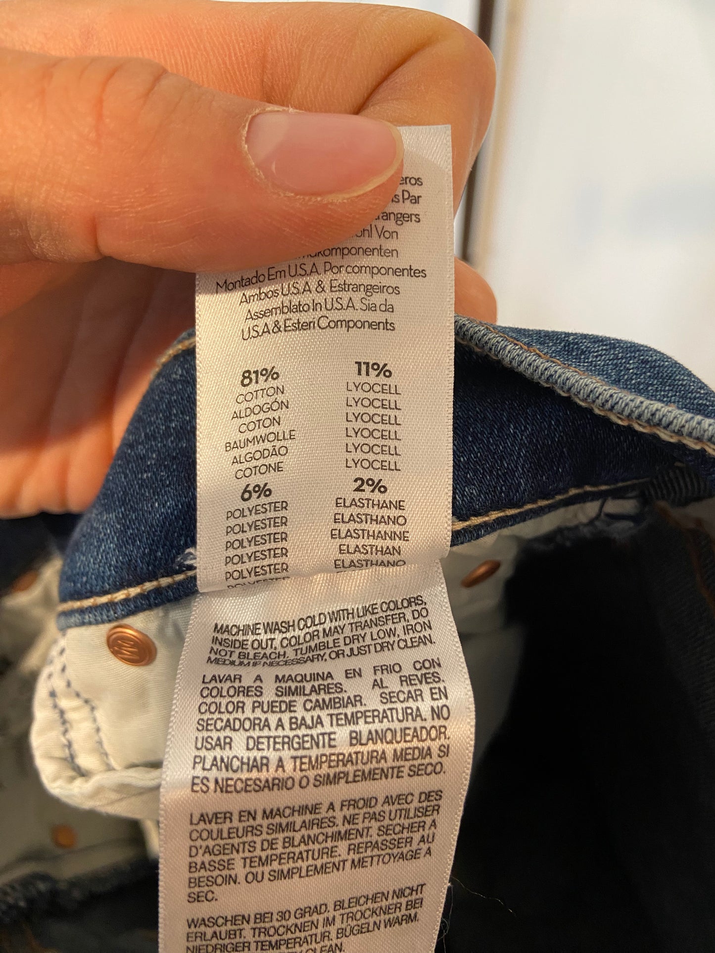 Mother The Midrise Dazzler Ankle in Satisfaction Guaranteed Wash size 26