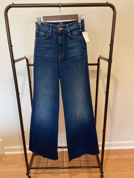 Mother The Hustler Roller Sneak High Rise Wide Leg Jeans size 25