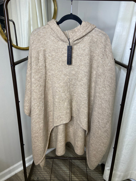 Alice and Olivia Zandra Hooded Pullover Poncho Cape size XS/S