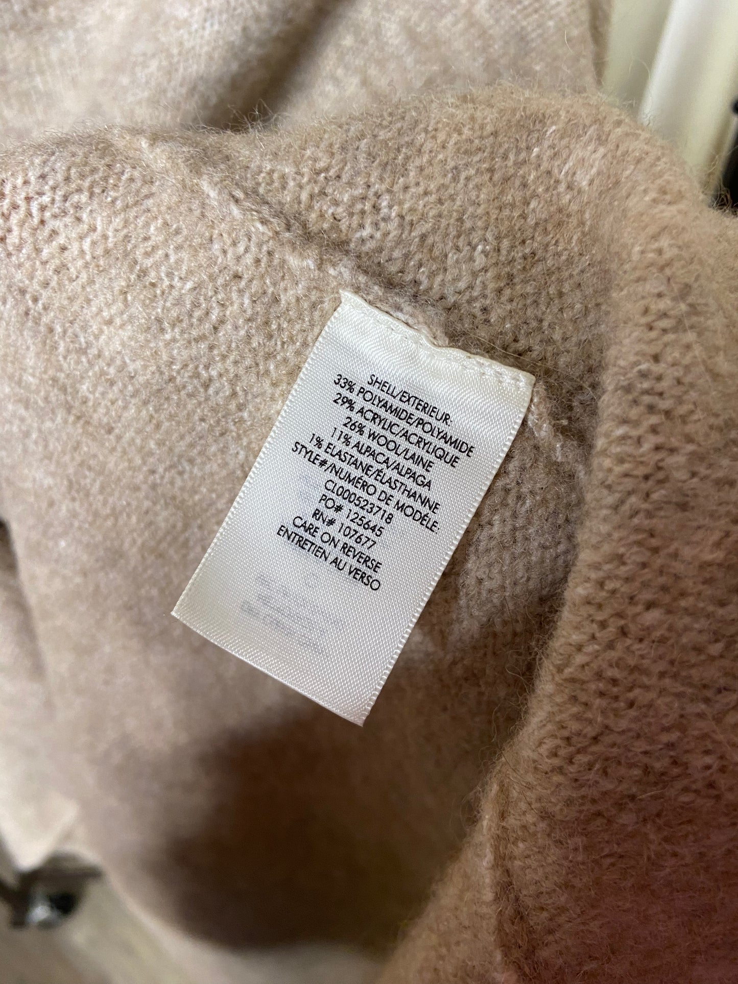 Alice and Olivia Zandra Hooded Pullover Poncho Cape size XS/S